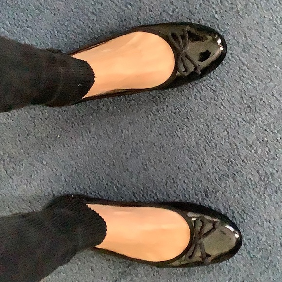 COPY - Clarks black patent shoes with bow like ballerina slippers. 2 pairs, 1 p… - Picture 1 of 7